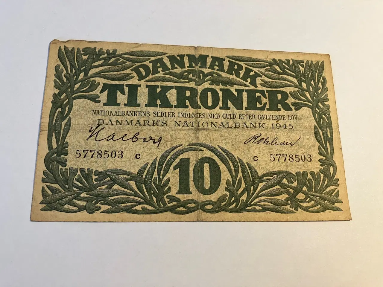 Billede 1 - 10 Kroner 1945 Danmark