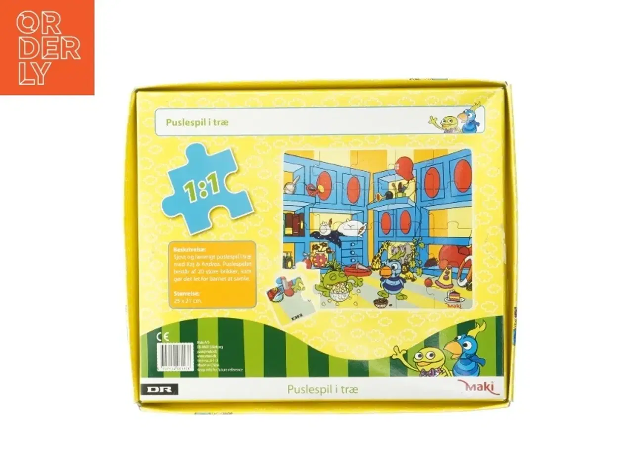 Billede 4 - Kaj & Andrea puslespil i træ fra DR (str. 25x21 cm)