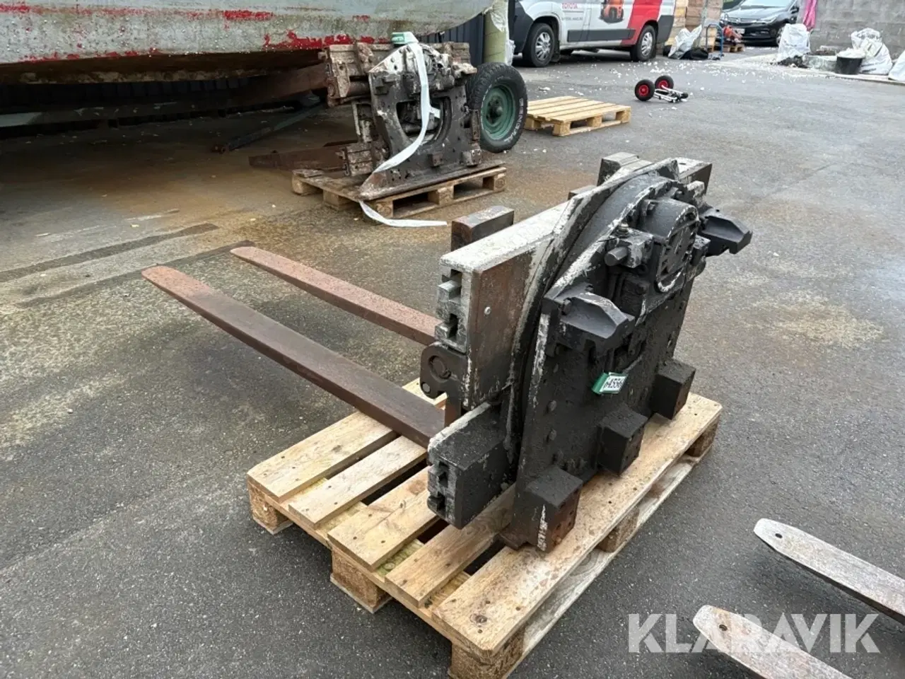 Billede 4 - Vende agregat med hydraulisk gaffelspredning Cascade
