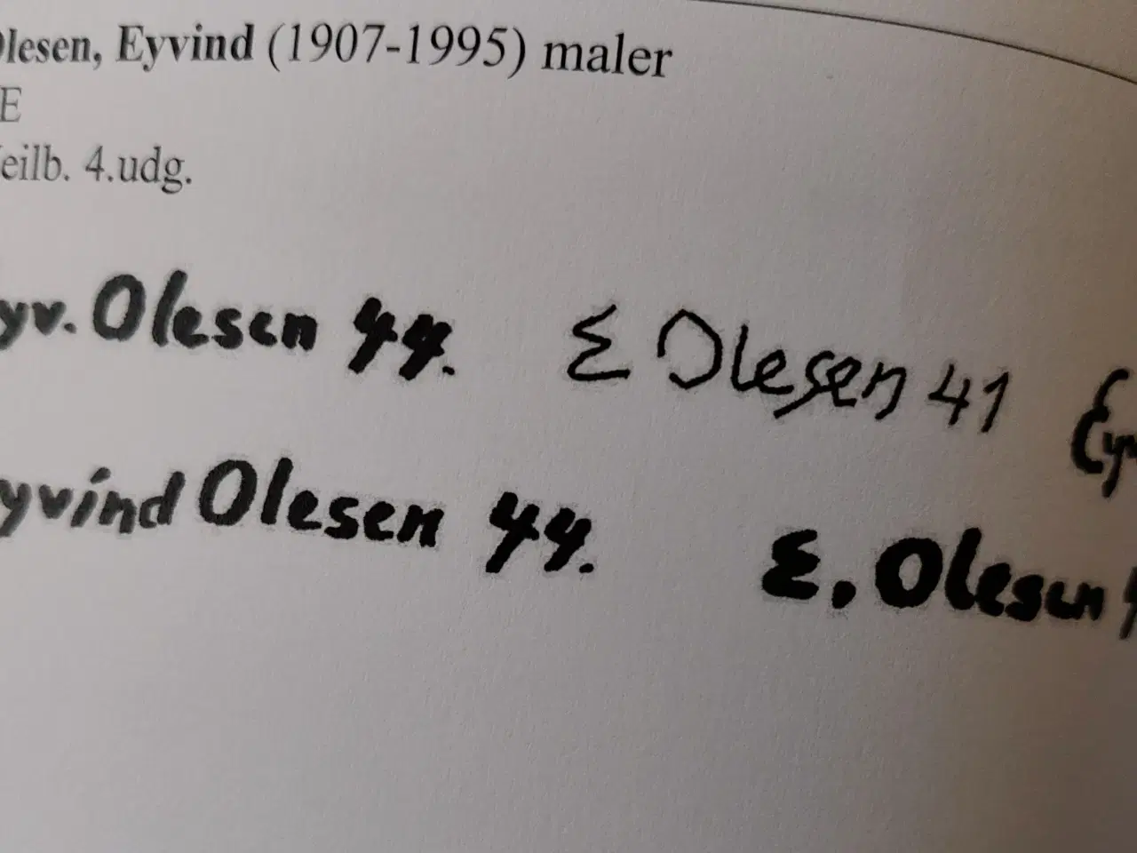 Billede 7 - EYVIND OLESEN ( 1907-1995 ) oliemaleri