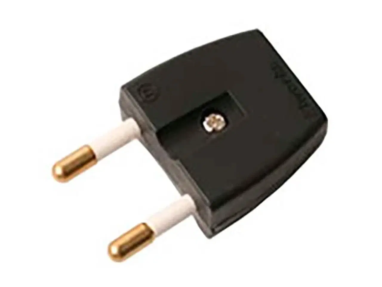 Billede 1 - Stikprop s1 flad u/jord sort 16/250v han