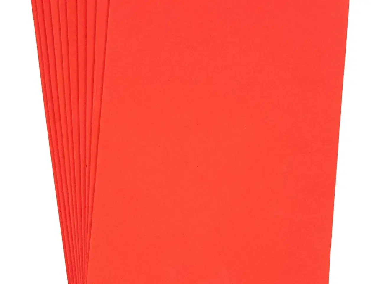 Billede 1 - Mosgummi, A4, ark 210x297 mm, tykkelse 2 mm, rød, 10ark/ 1 pk.
