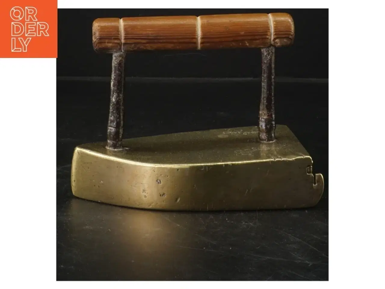 Billede 1 - Antikt strygejern (str. 15x12 cm)