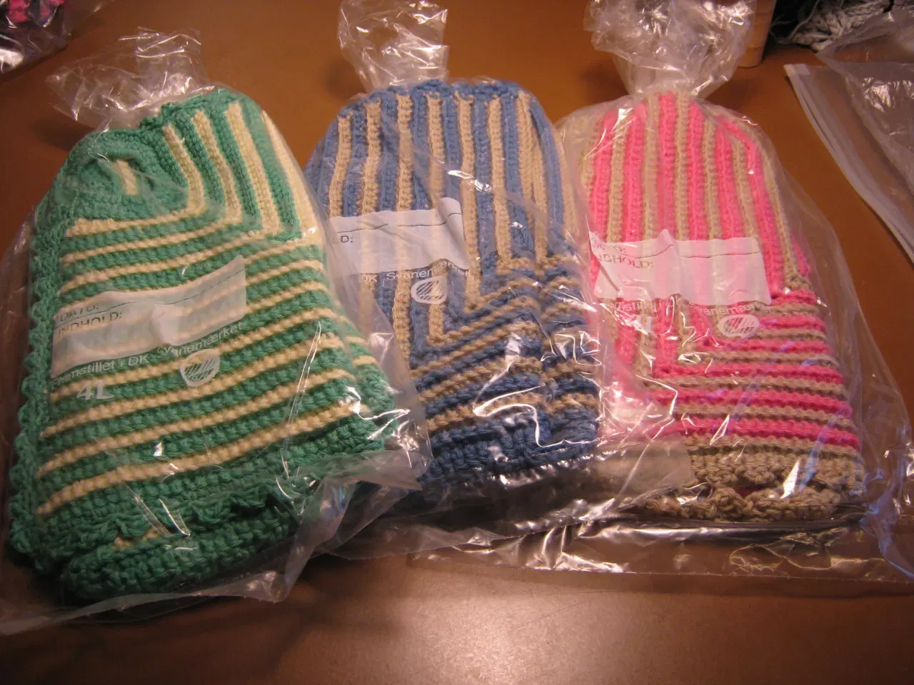 Billede 1 - Hæklede grydelapper pr. par