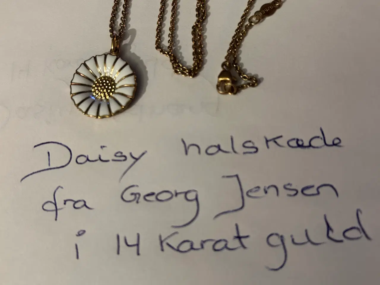 Billede 1 - Daisy guldhalskæde