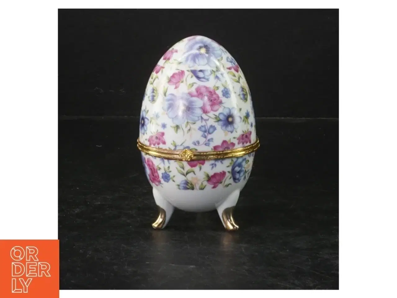 Billede 2 - Porcelænsæg med blomstermotiv (str. 13 cm)