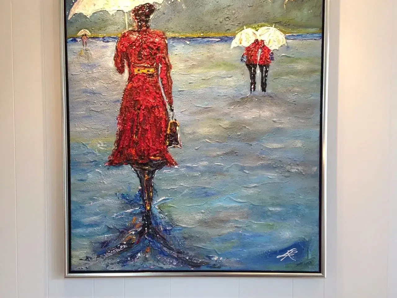 Billede 2 - Elegant kvinde i rødt ved Vadehavet "
