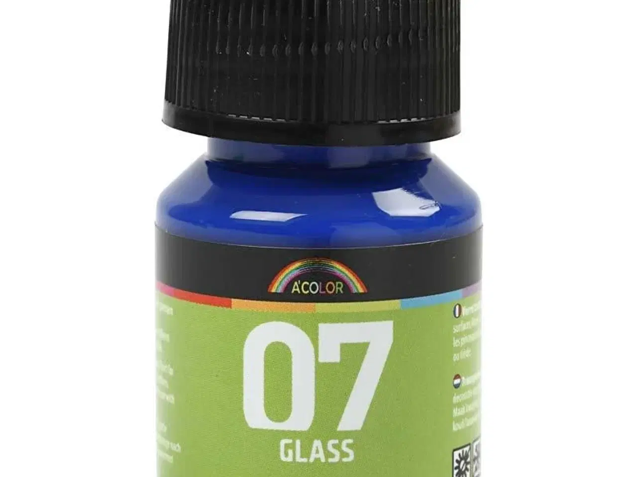 Billede 1 - A-Color Glass, Brilliant Blå - 30ml Lakmaling