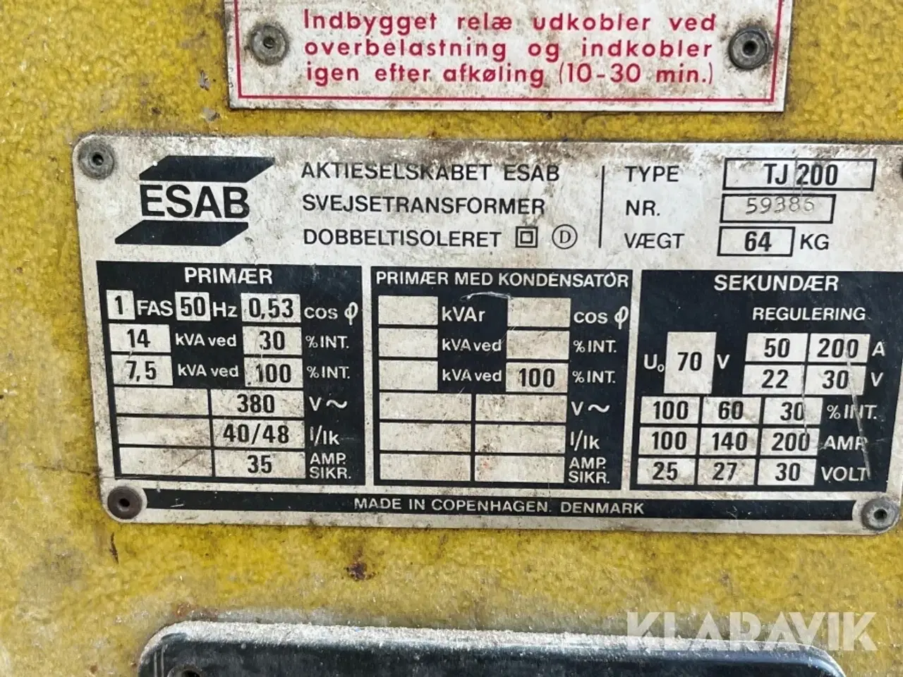 Billede 7 - Svejser ESAB TJ200