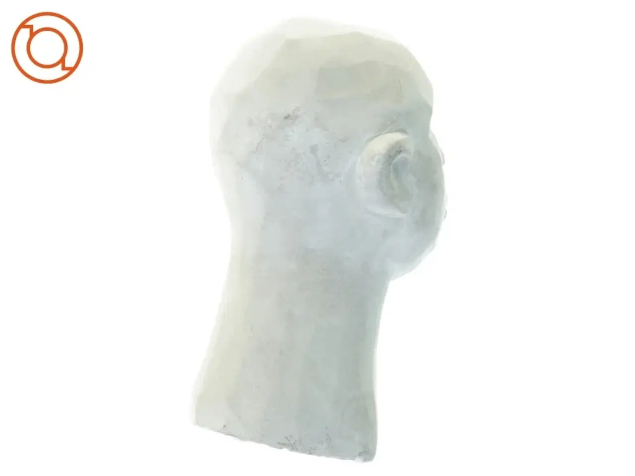 Billede 2 - Beton hovedskulptur (str. 14 x 8 cm)