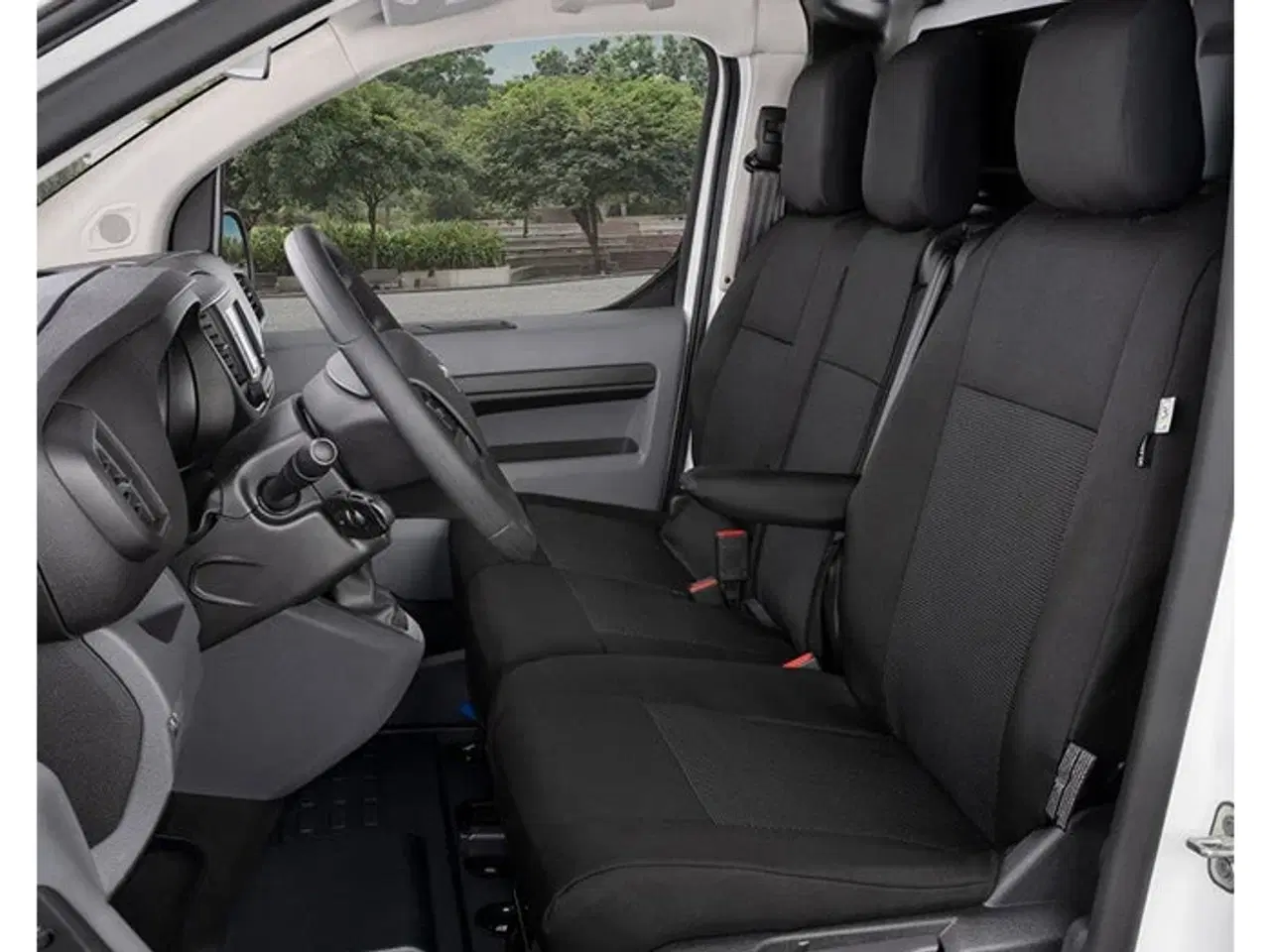 Billede 1 - Sædeovertræk 1+2 Expert,ProAce,Jumpy 2016- m/bord i ryg