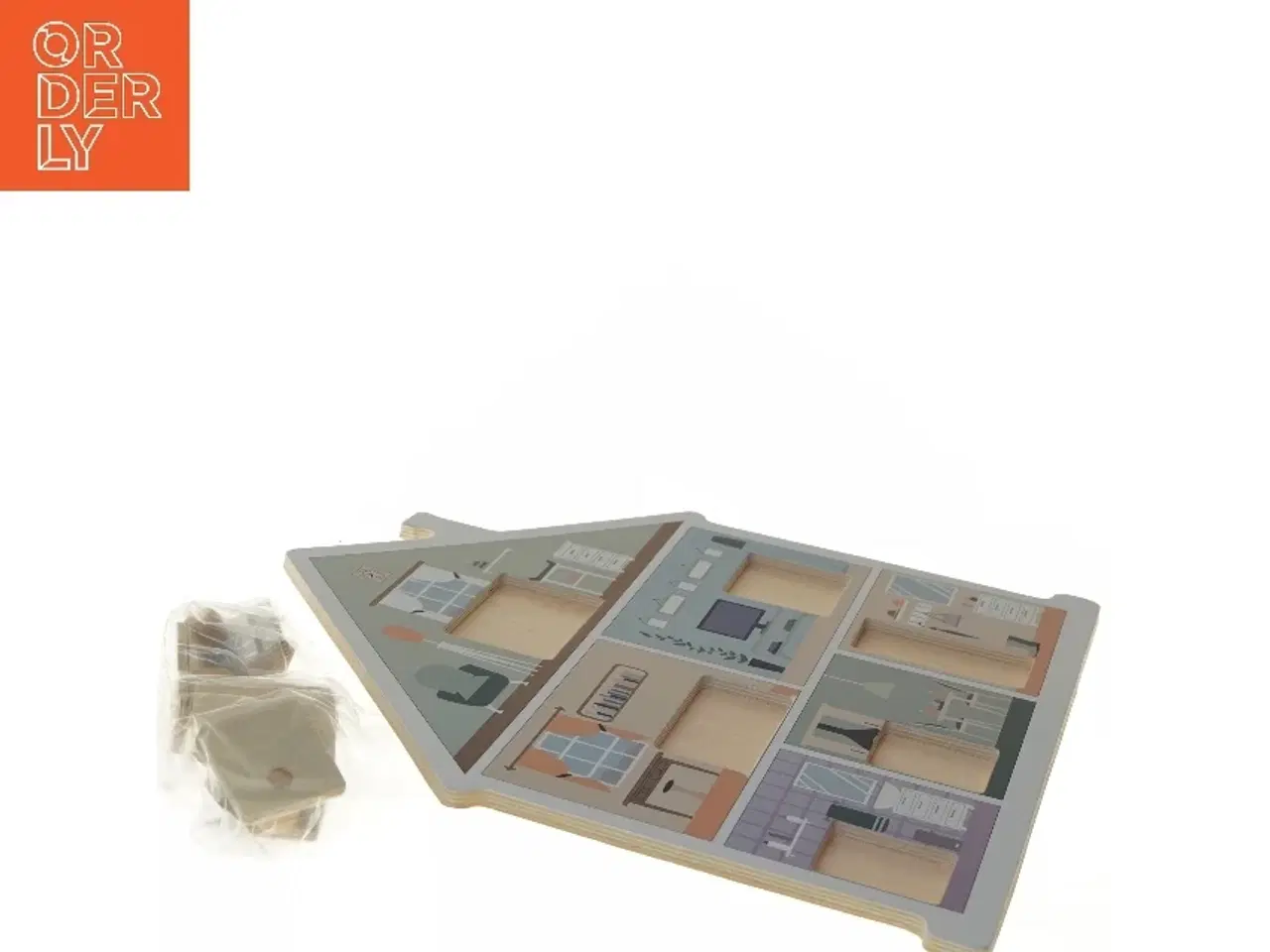 Billede 3 - Træpuzzle dukkehus fra Nøhr (str. 29x28 cm)