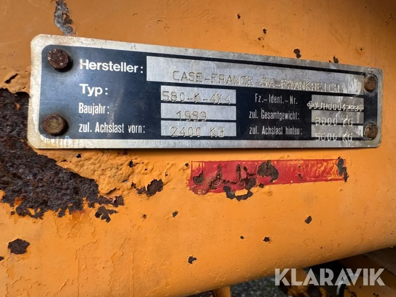 Billede 7 - Rendegraver Case 580K-4X4 Turbo