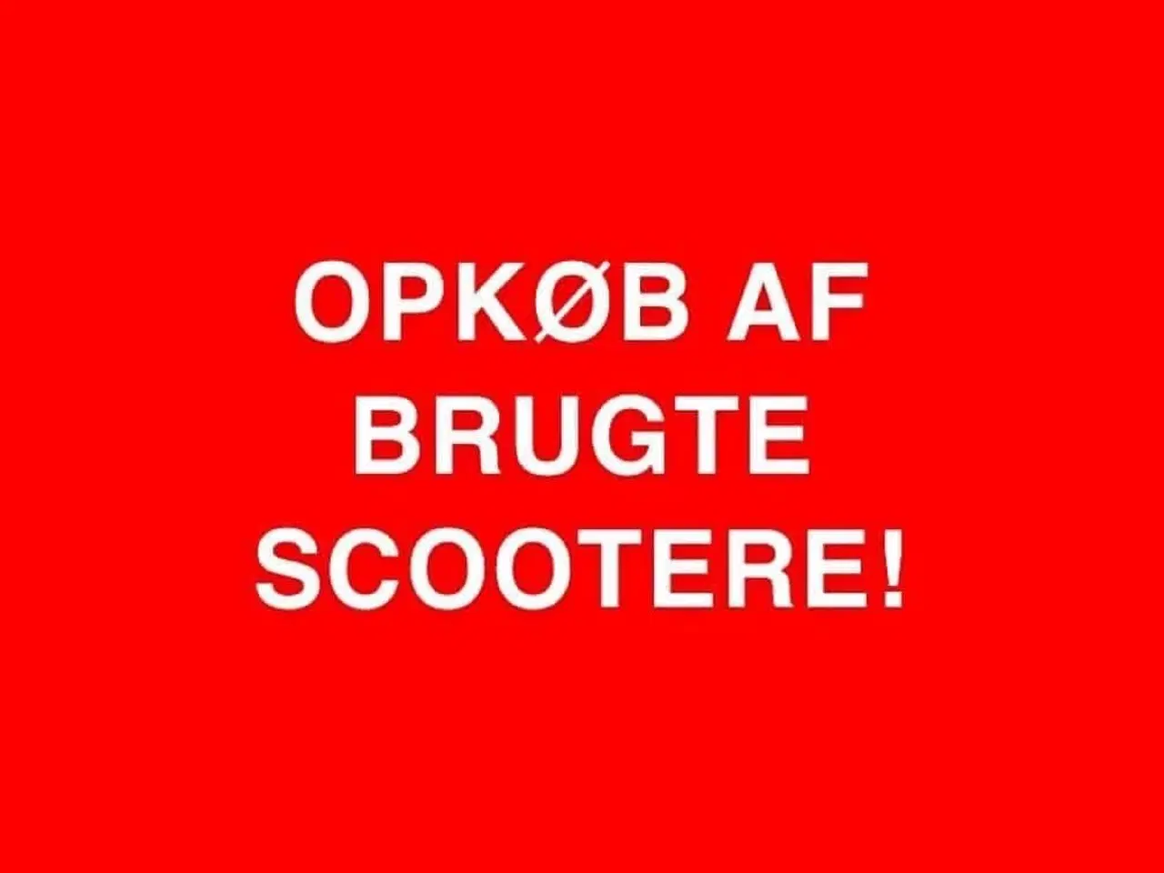 Billede 1 - OPKØB AF BRUGTE SCOOTERE!