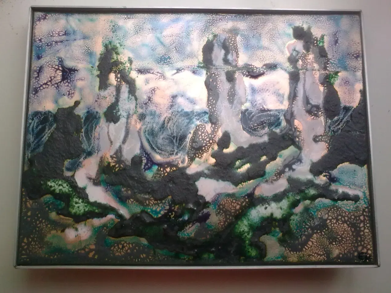 Billede 2 - Emalje på kobber MALERI af Bodil Eje Danmark