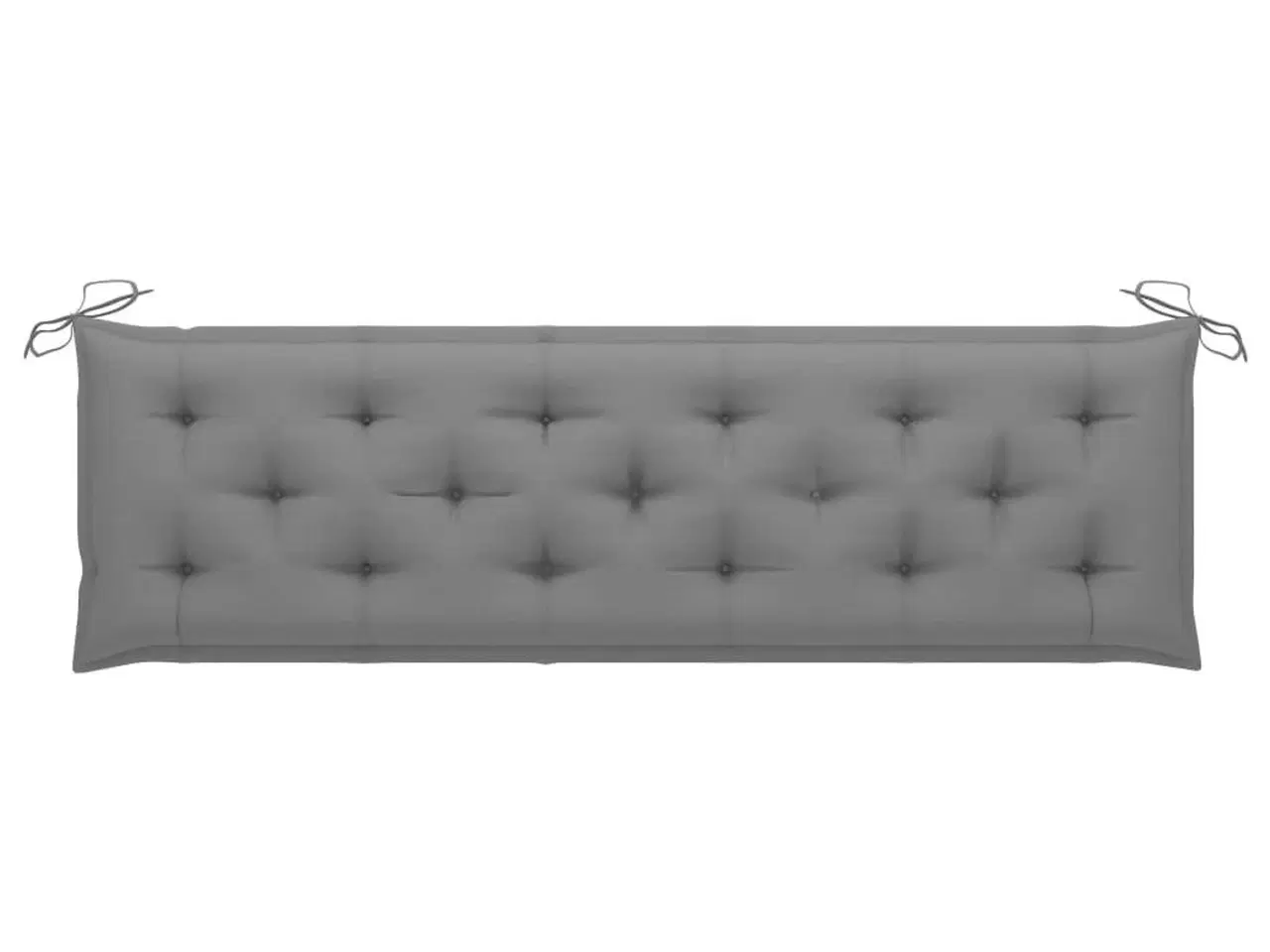 Billede 1 - Hynde til havebænk 180x50x7 cm oxfordstof grå