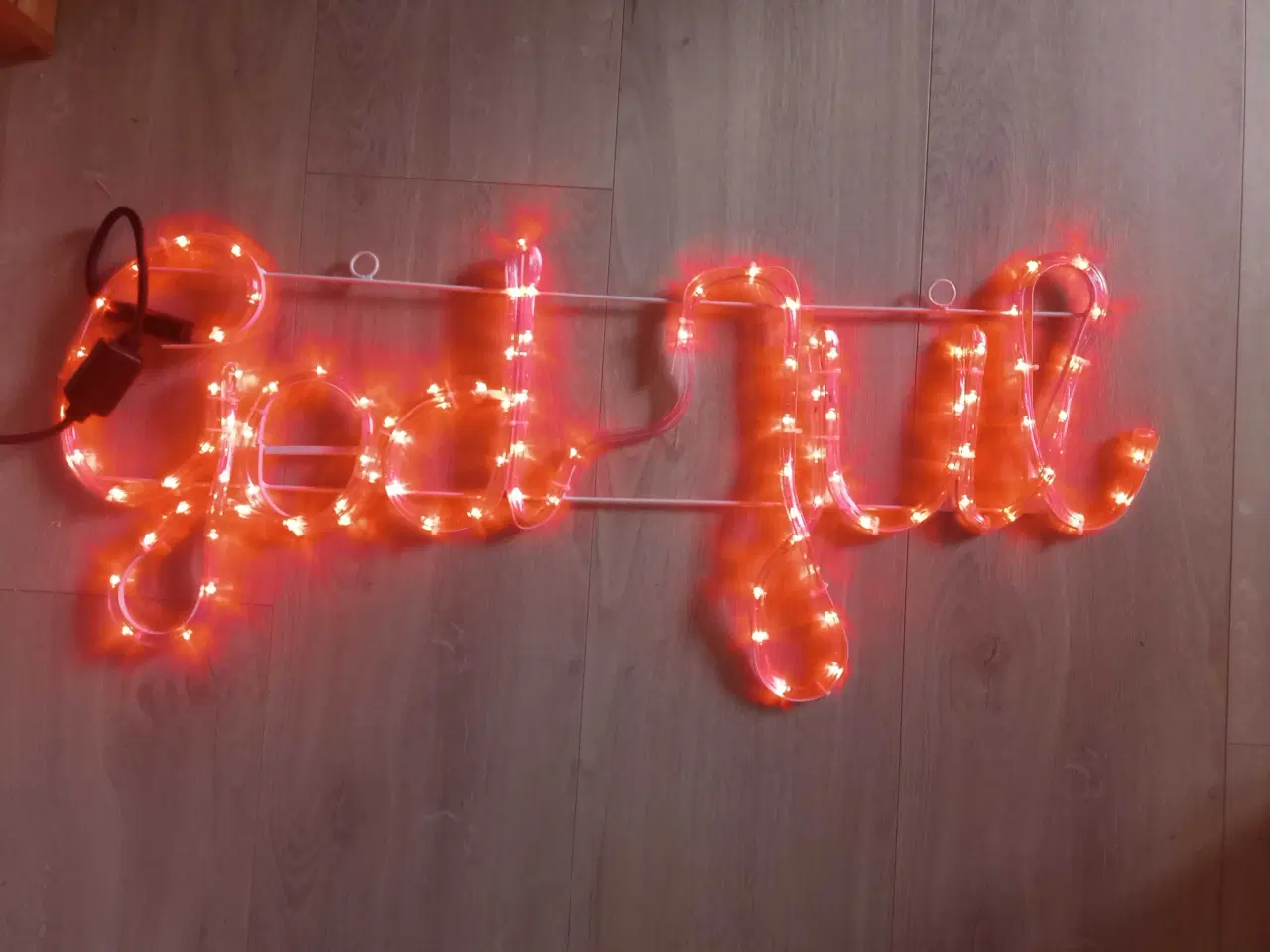 Billede 1 - Lysskilt (God jul)