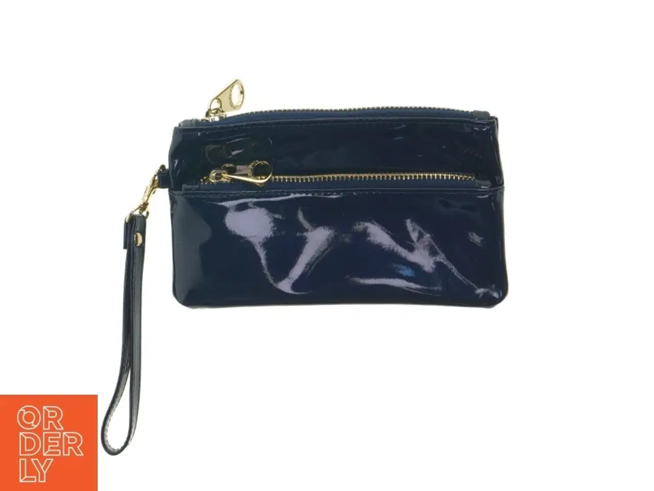 Billede 1 - Blålakeret clutch (str. 19x11,5 cm)