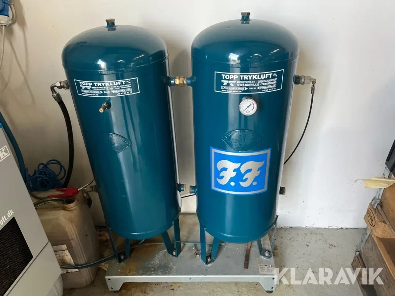 Billede 3 - Kompressorer MARK MSM4KWD 200 L med 2 styk 50 liters tanke.