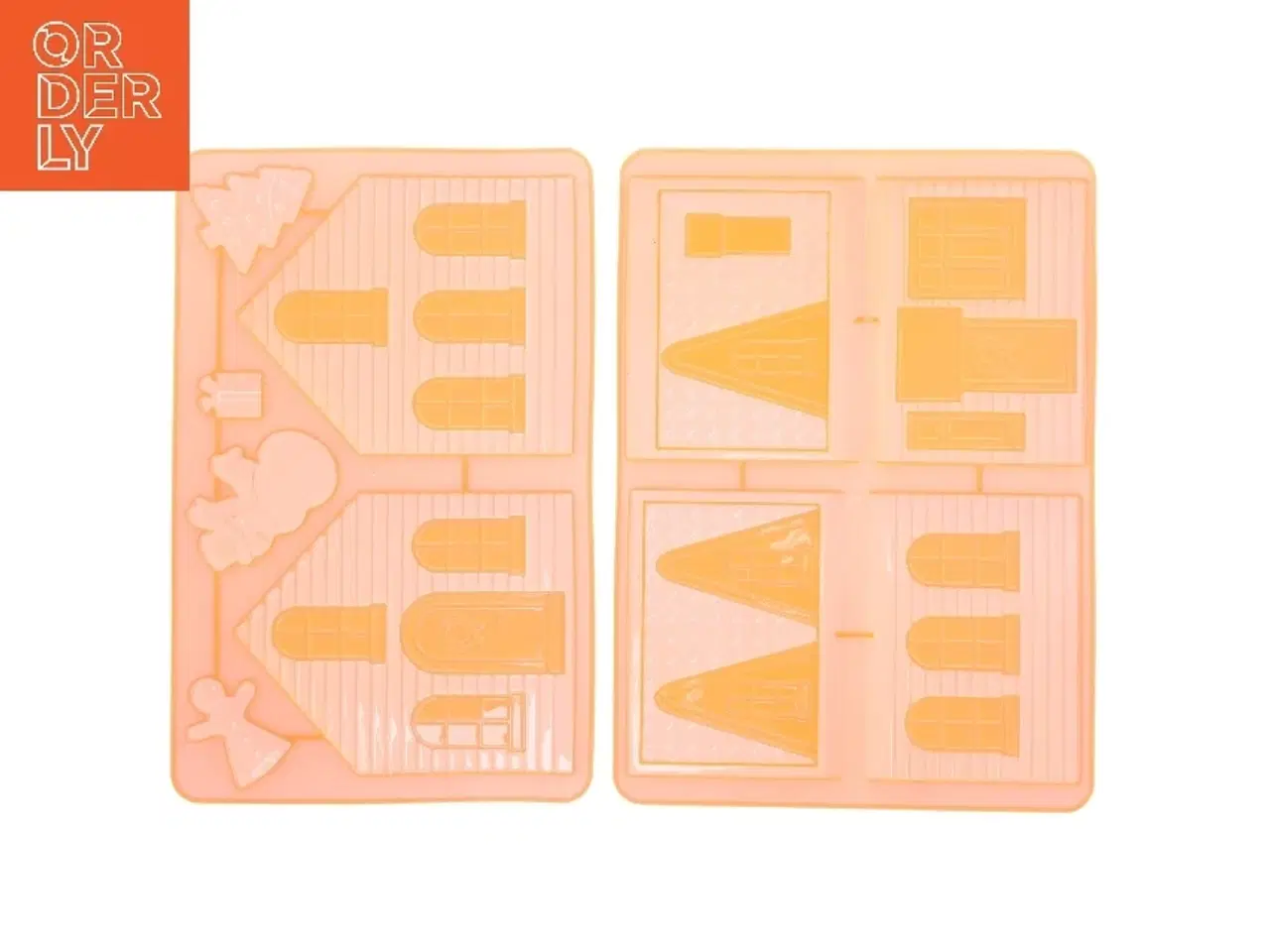 Billede 1 - Julebag forme i silicone til peberkagehus (str. 2 styk, 33x21 cm)