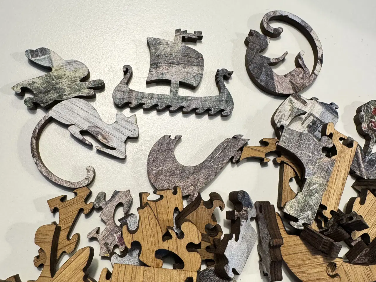 Billede 6 - Puslespil i træ- lasercut