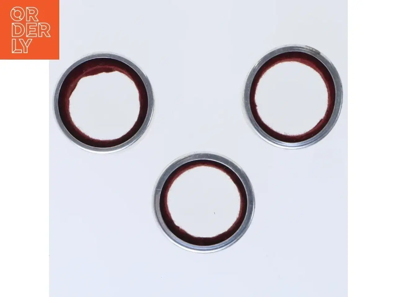 Billede 2 - Sæt af tre sølv serviet ringe (str. Ø 4 cm)