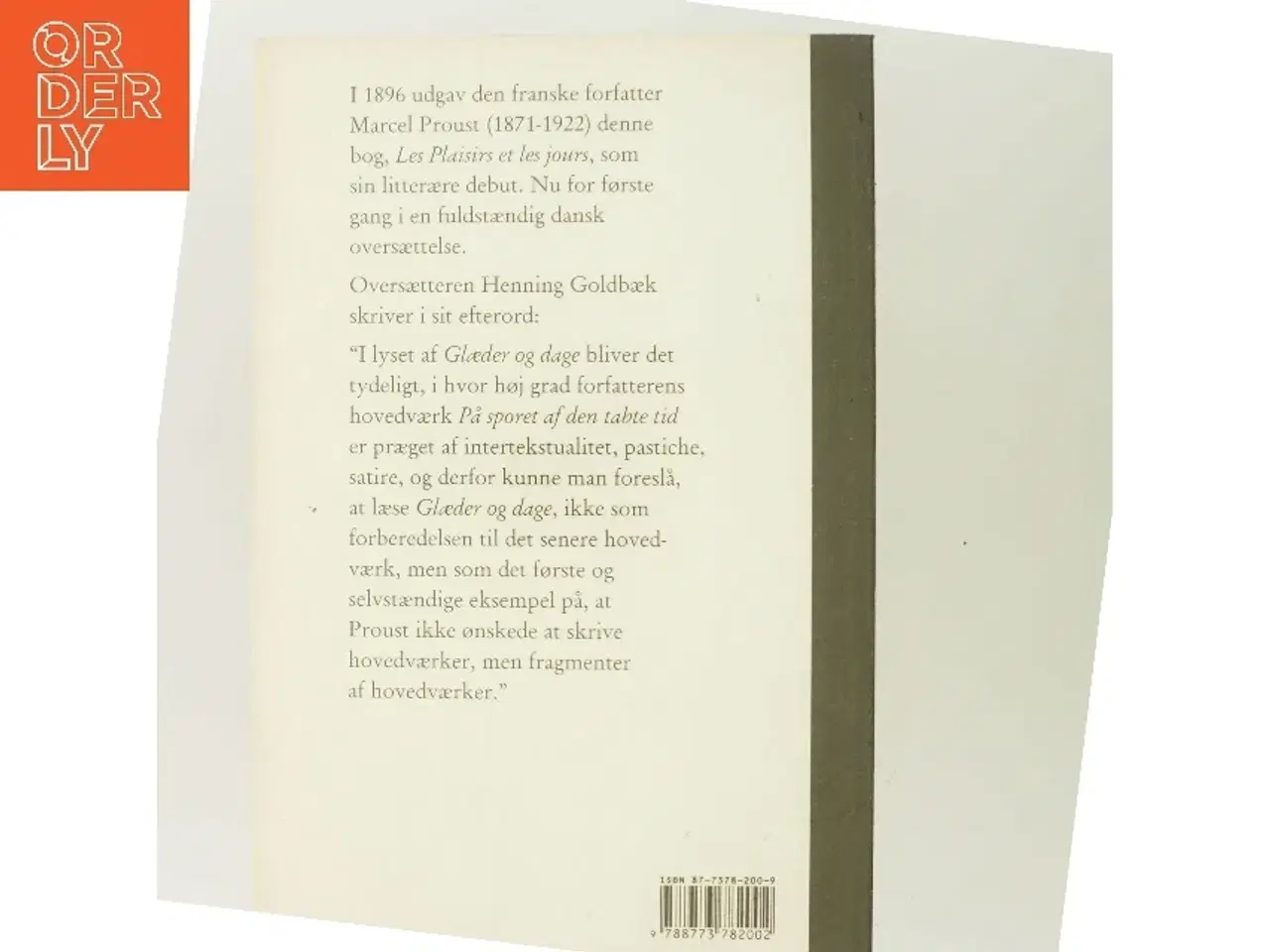 Billede 3 - Glæder og dage af Marcel Proust (Bog)