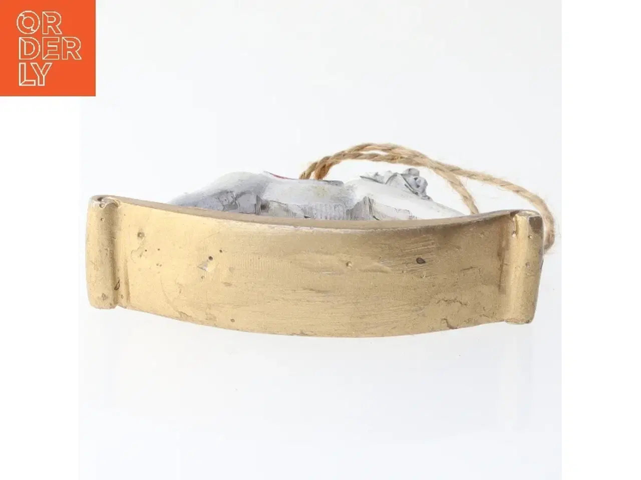 Billede 3 - Gammel Juledekoration med gyngehest (str. 8x7,5 cm)