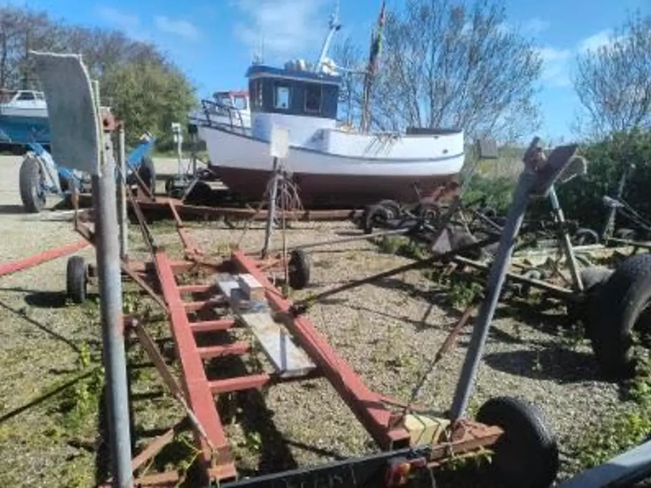 Billede 4 - Bådtrailer med kraftig ramme og gode dæk