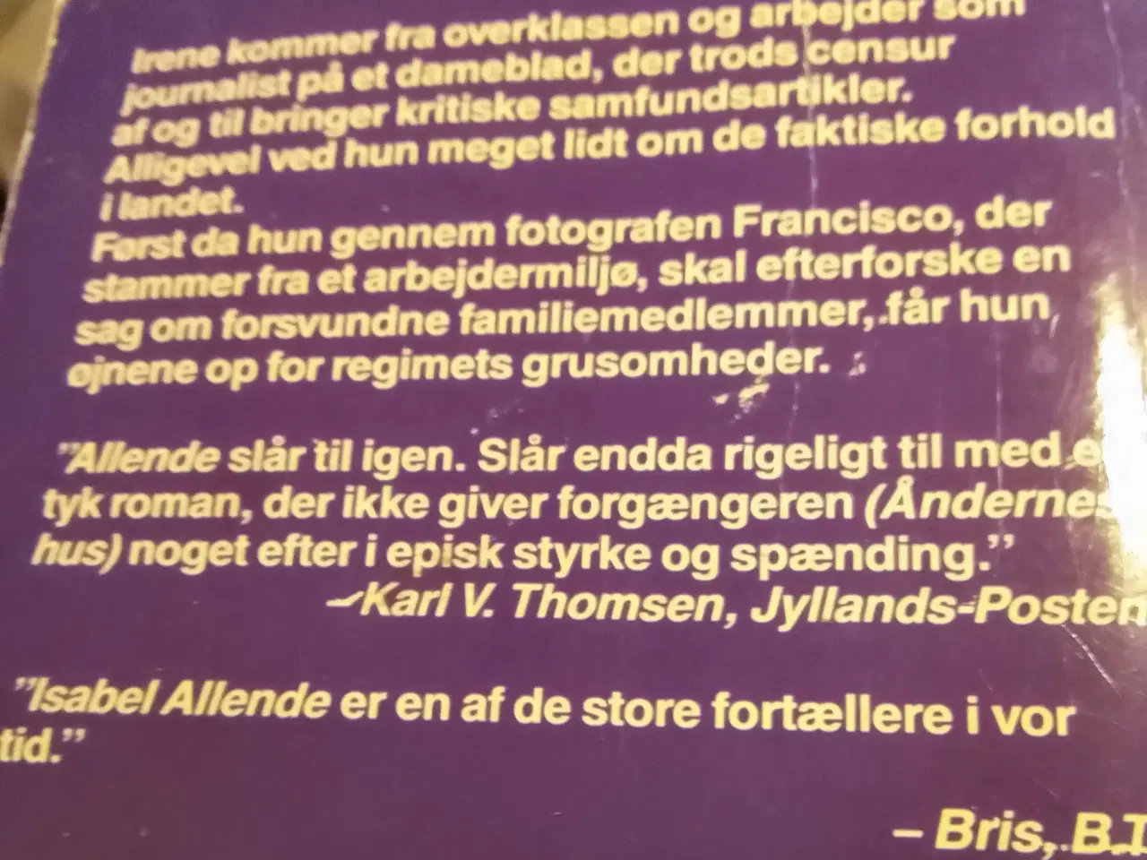 Billede 2 - Isabel Allende: Kærlighed og mørke. Roman.
