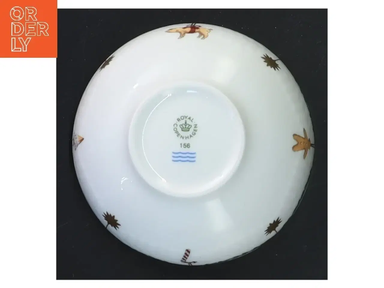 Billede 5 - Juledekorationsskål med låg fra Royal Copenhagen (str. Ø 9 cm)