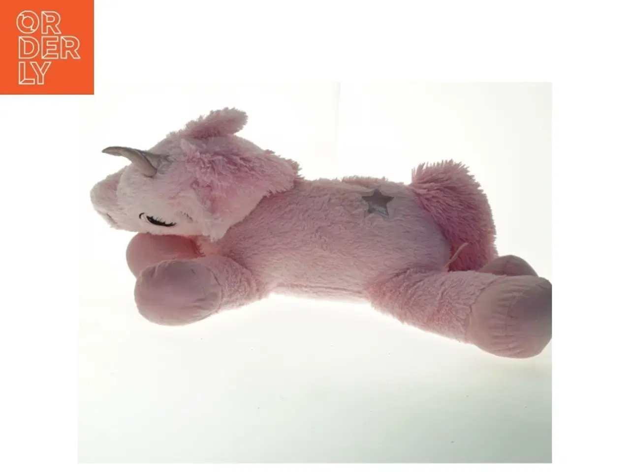 Billede 1 - Lyserød enhjørning tøjdyr (str. 63 cm)