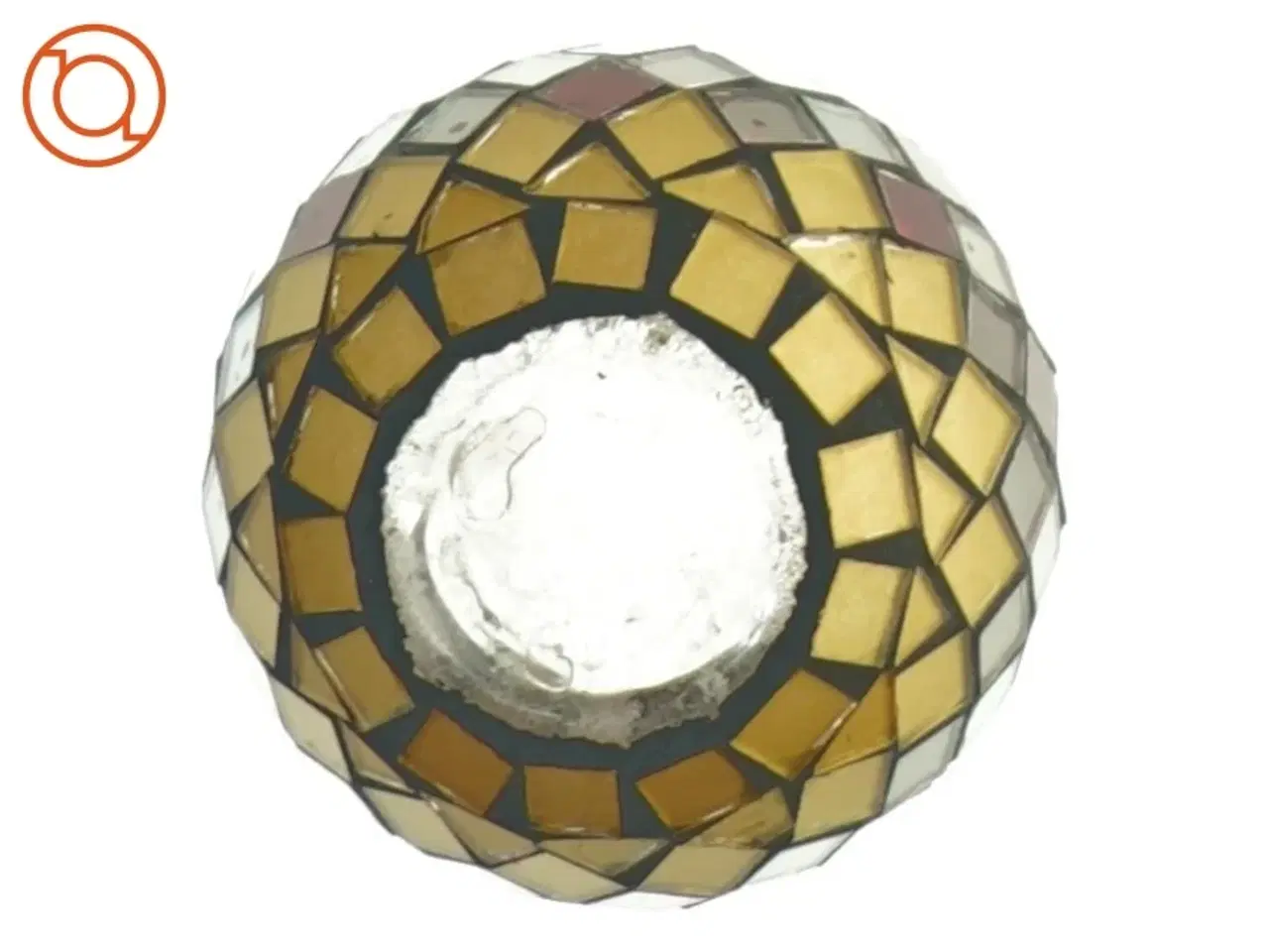 Billede 4 - Farvet glasmosaik stearinlysholder (str. 8 cm)