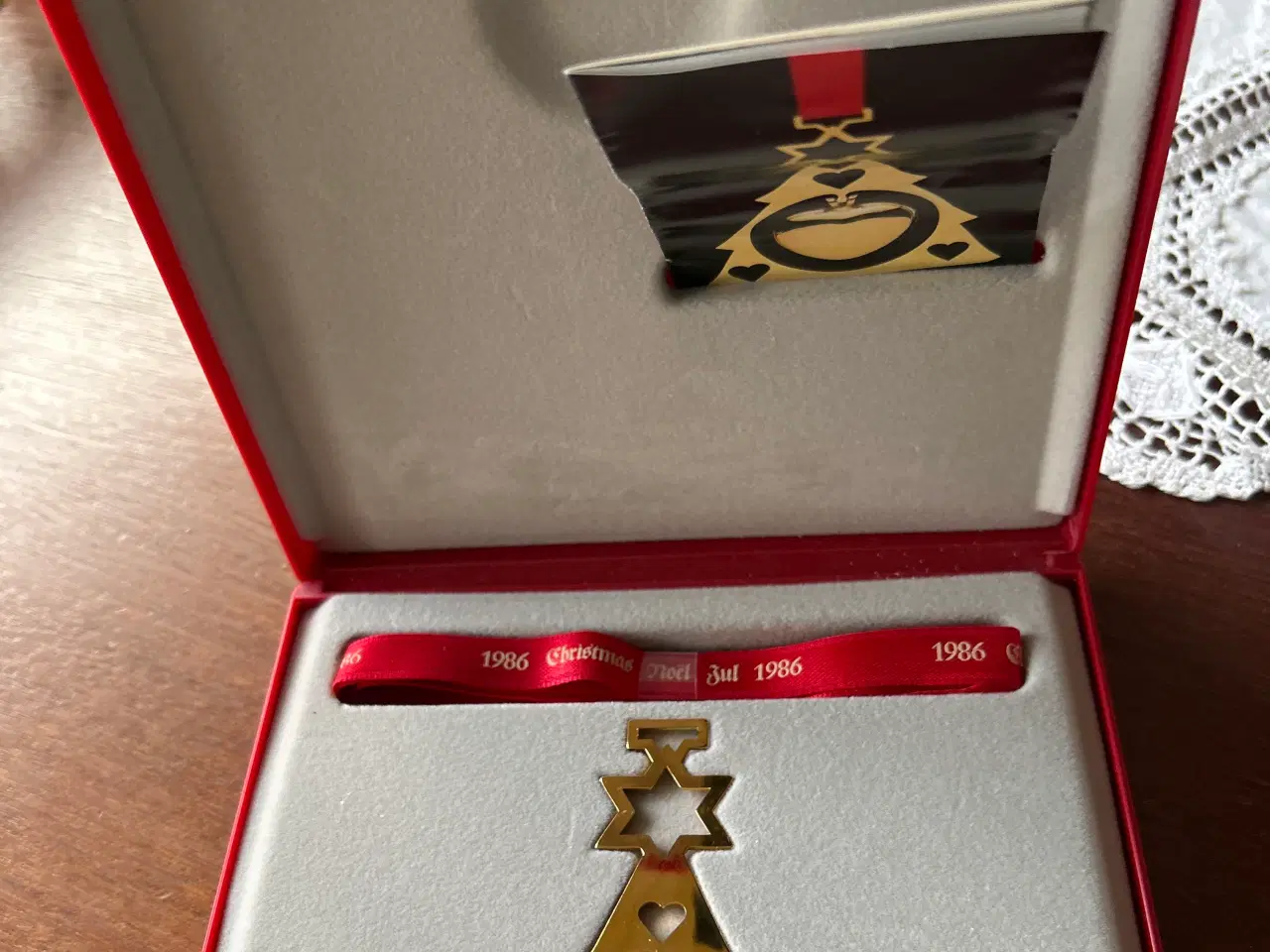 Billede 4 - George Jensen uro 1986 hjerte jul i original æske 