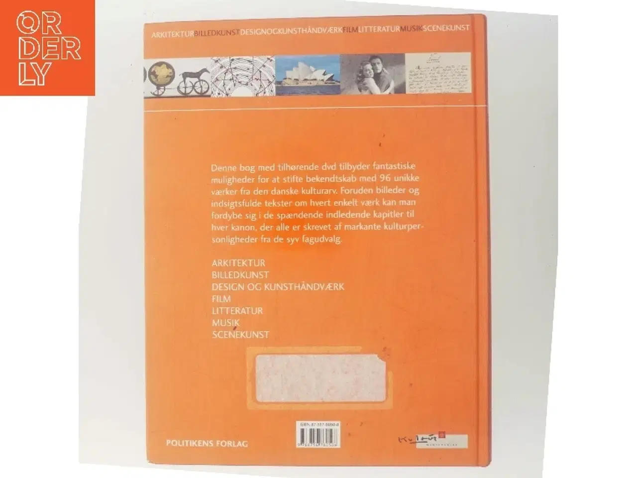 Billede 3 - Kulturkanon (med Indlagt DVD): Arkitektur Billedkunst Designogkunsthandvaerk Film Litteratur Musik Scenkunst (Bog)