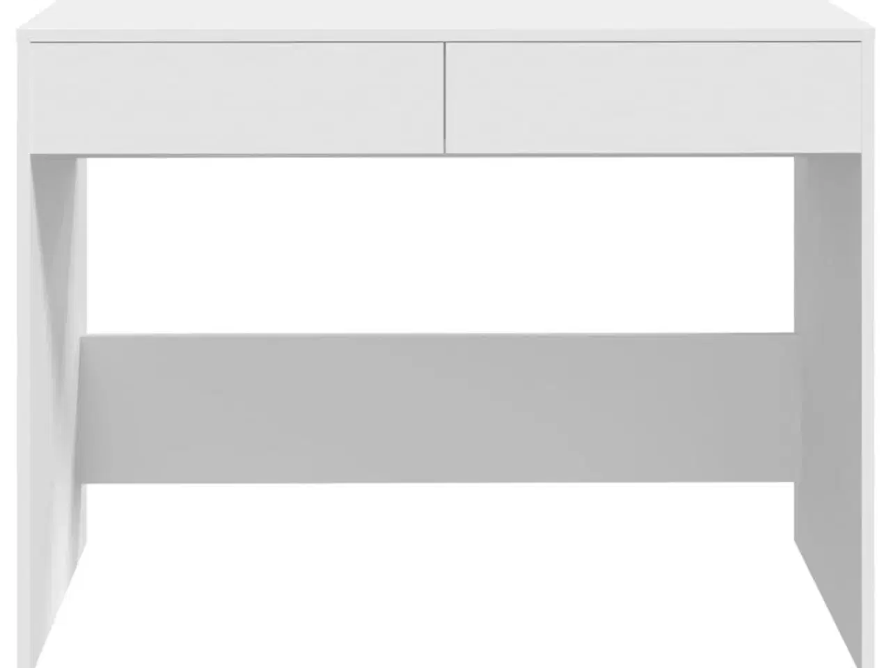 Billede 5 - Skrivebord 101x50x76,5 cm spånplade hvid
