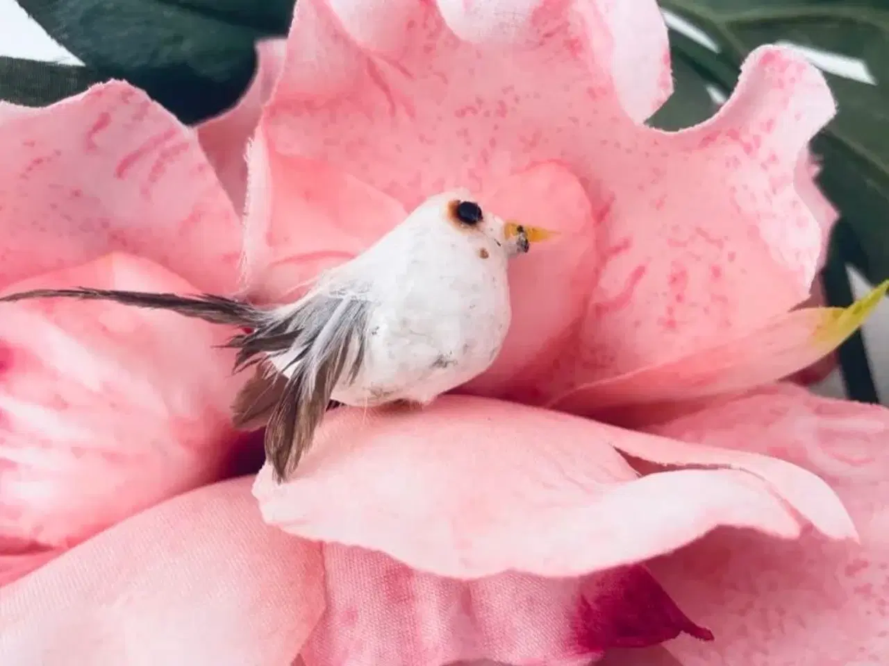 Billede 3 - Fugl + blomster til dekoration 