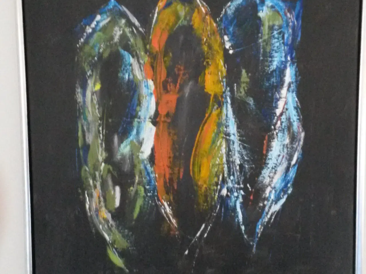 Billede 2 - 2 flotte malerier på 64-84 cm i lækre farver