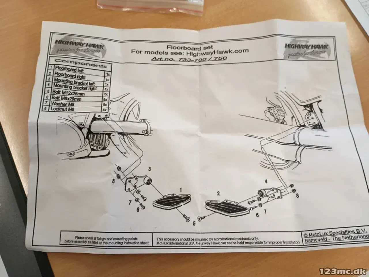 Billede 3 - Suzuki VZR 1800 & M 1800 Highway Hawk Floorboards