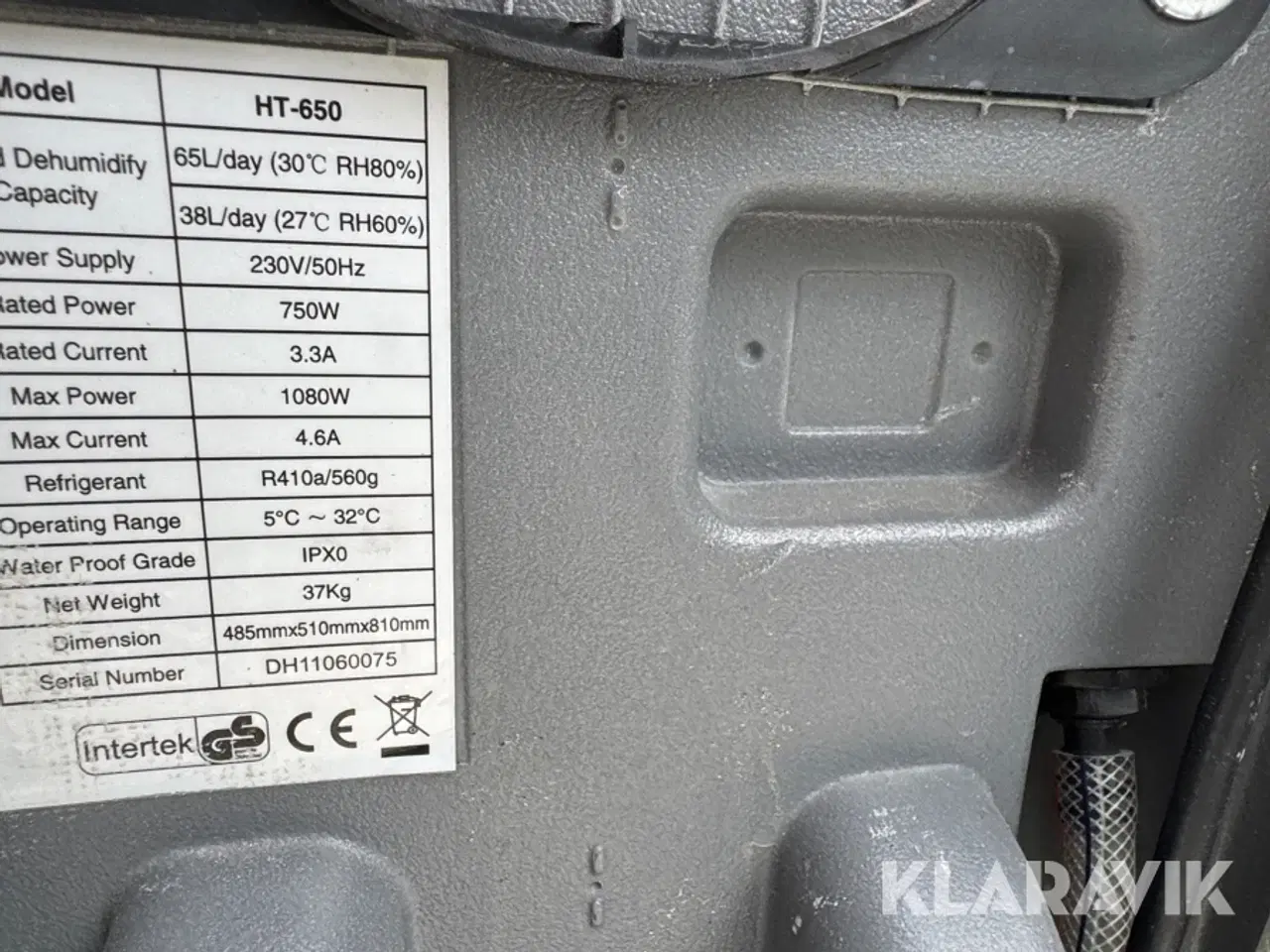 Billede 2 - Affugter Intertek HT650