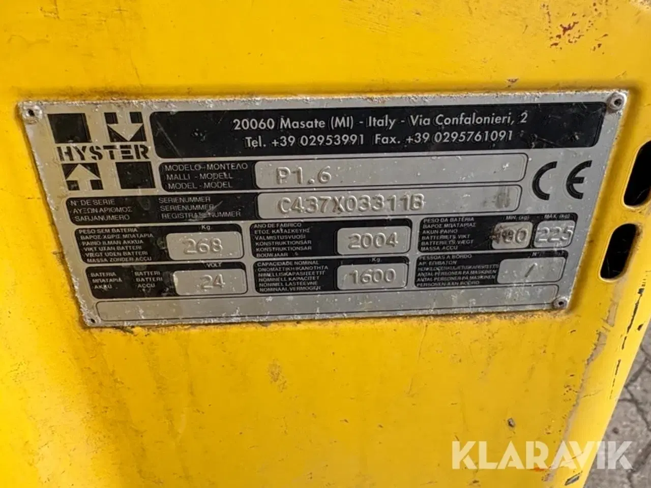 Billede 5 - Elstabler Hyster P1.6
