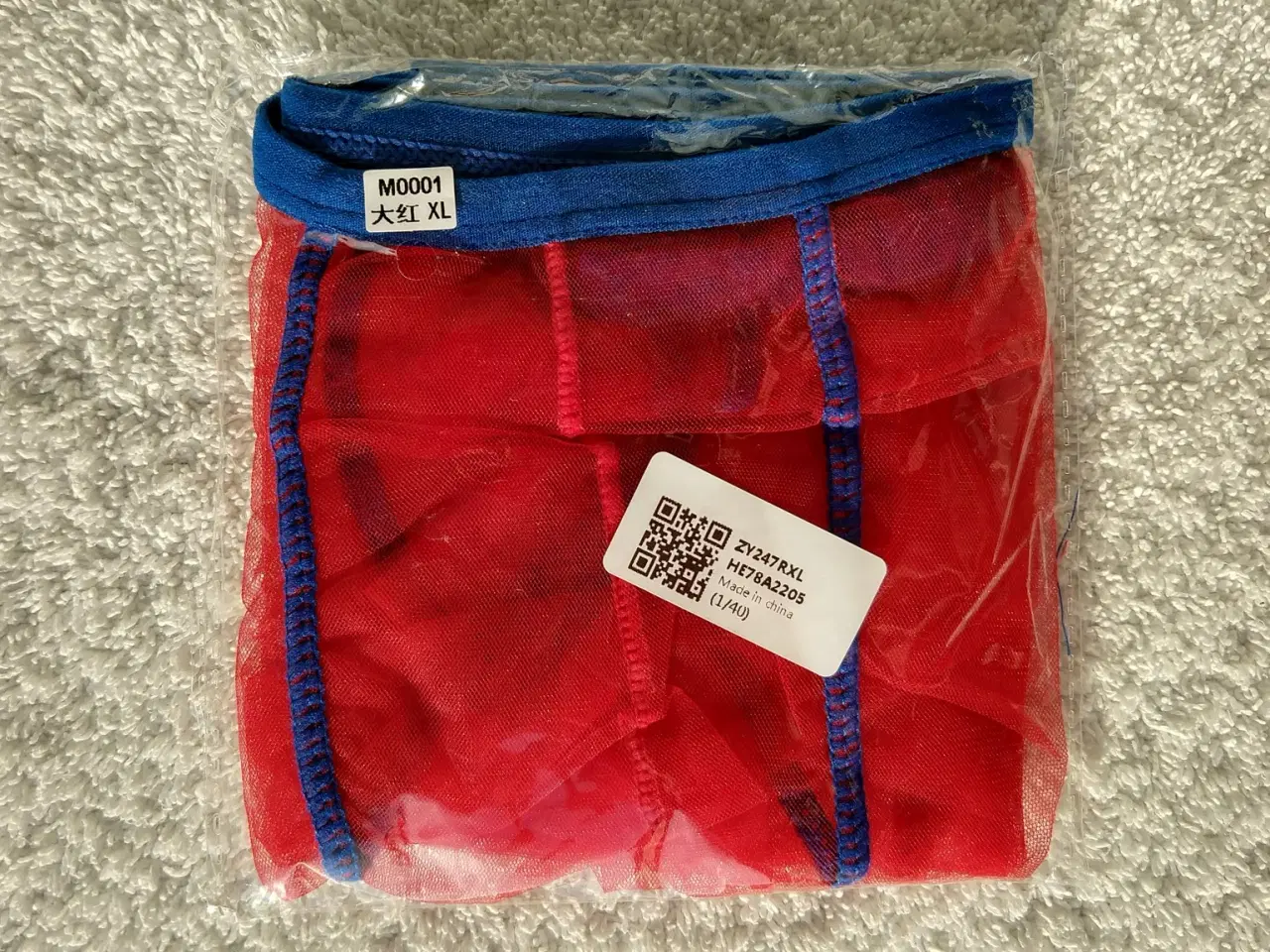 Billede 7 - Gennemsigtige boksershorts til ham, str. S-M