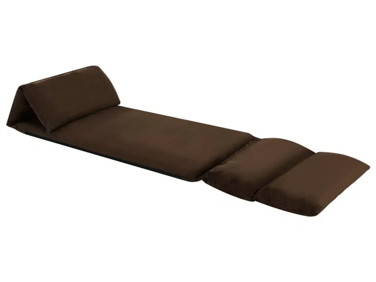 Billede 2 - Foldbar gulvstol mikrofiber brun