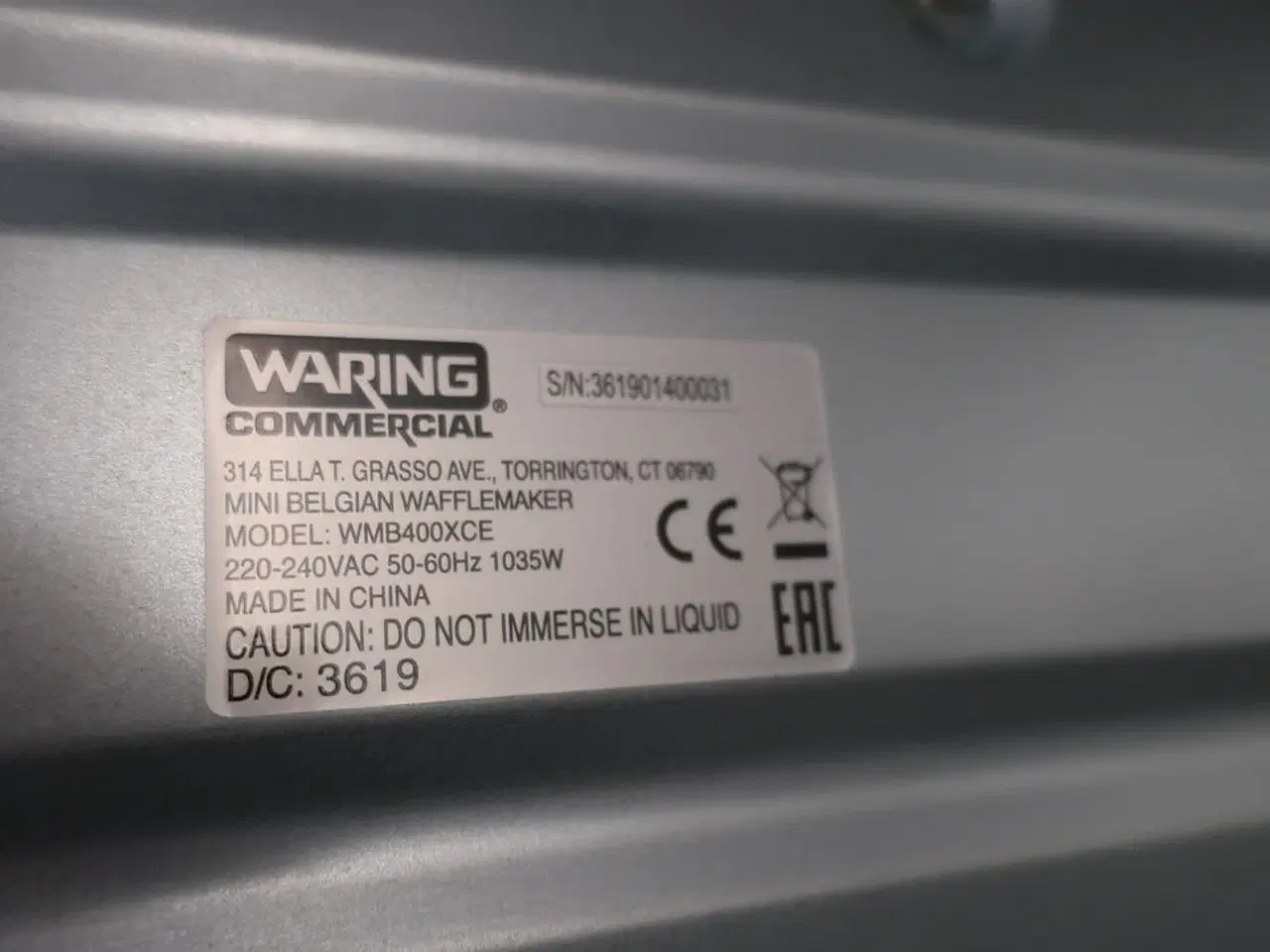 Billede 4 - Vaffeljern WARING WMB400XCE