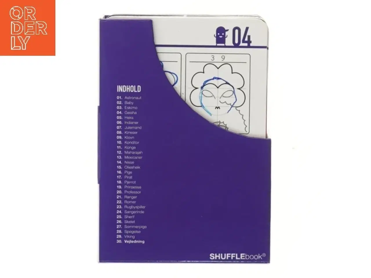 Billede 4 - Tegn med tal ansigter kortspil fra SHUFFLEbook (str. 16x11 cm)