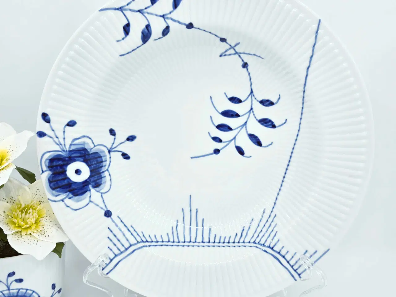 Billede 10 - Blå Mega Riflet Stor Pastatallerken 1 sortering Po