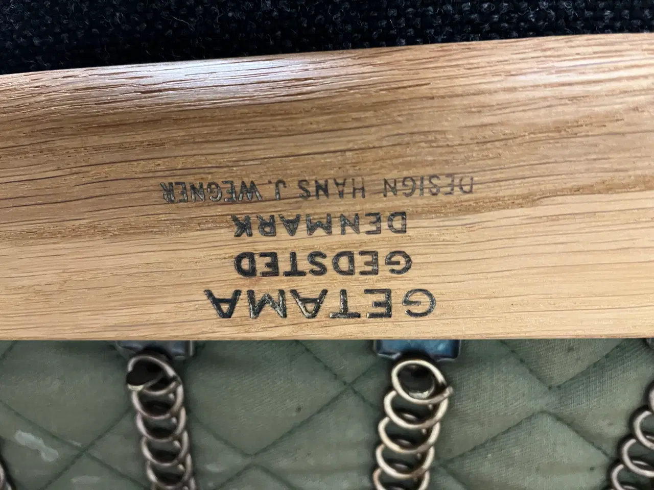 Billede 12 - Hans J Wegner Ge-290/3 mørkegrå Hallingdal uld.