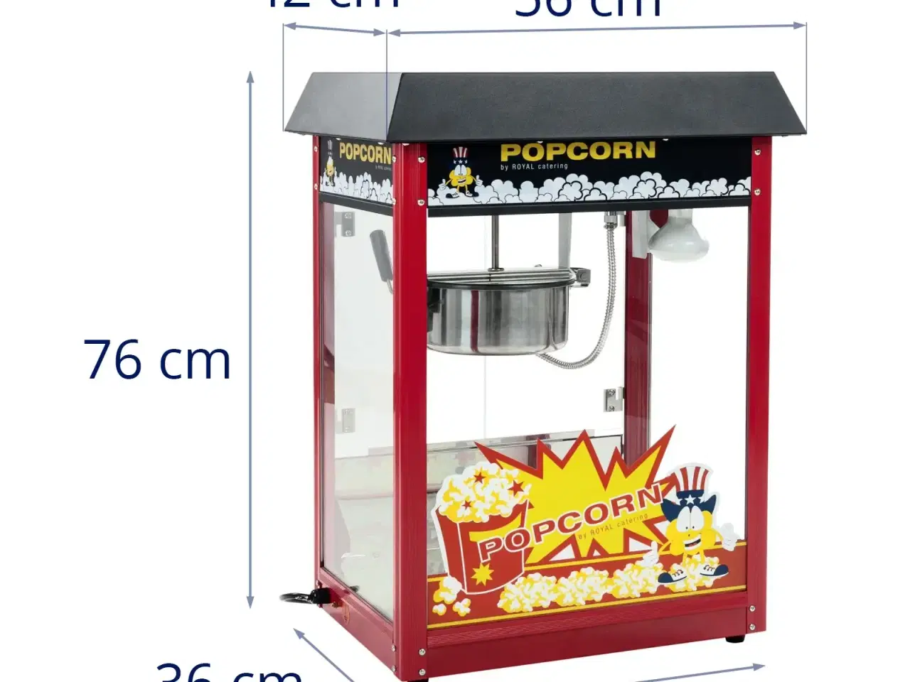 Billede 10 -  Popcornmaskine 88 L – 1500 W – sort tag