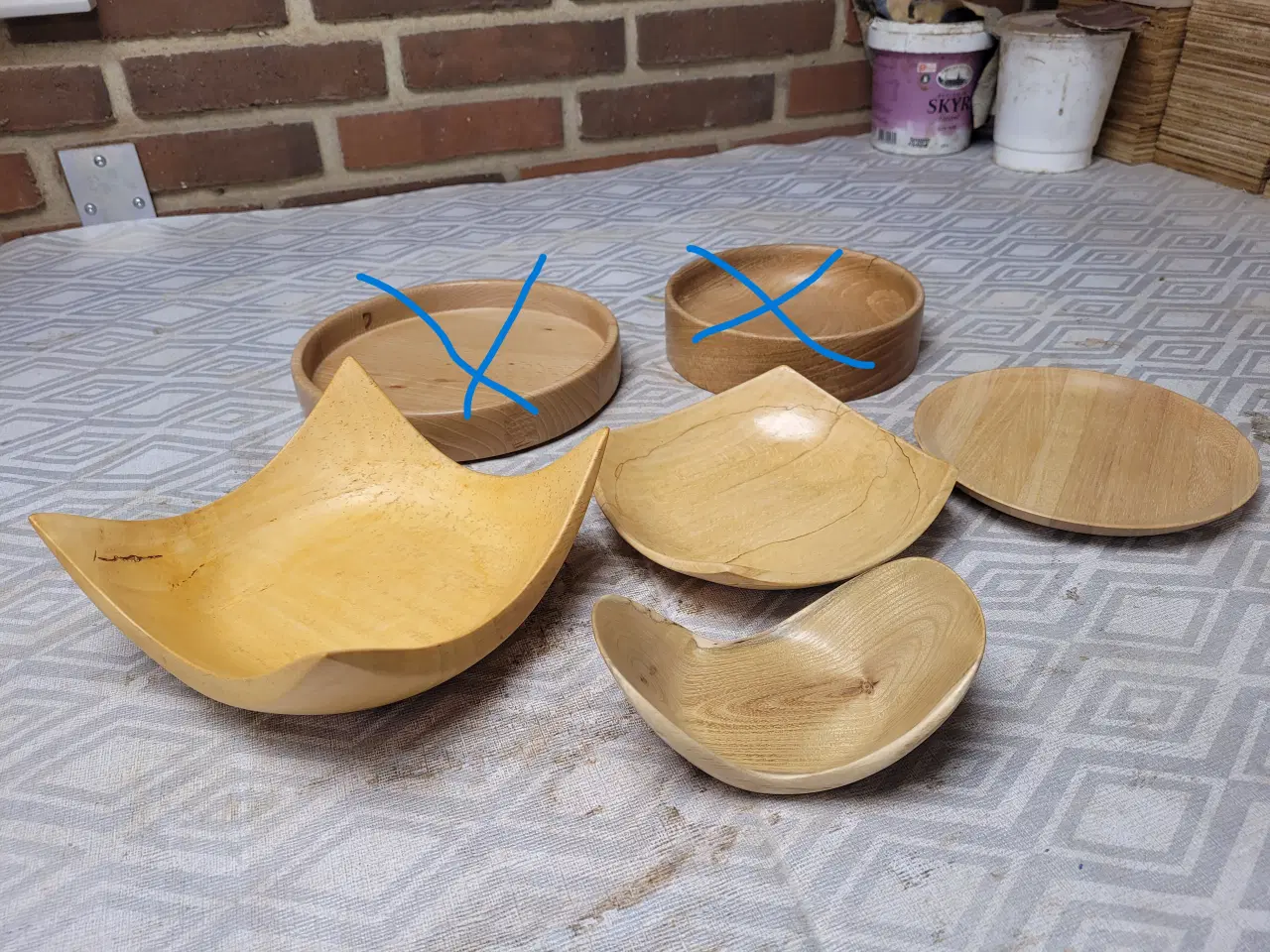 Billede 4 - Div. træskåle/fade 13 cm til 26 cm i diameter