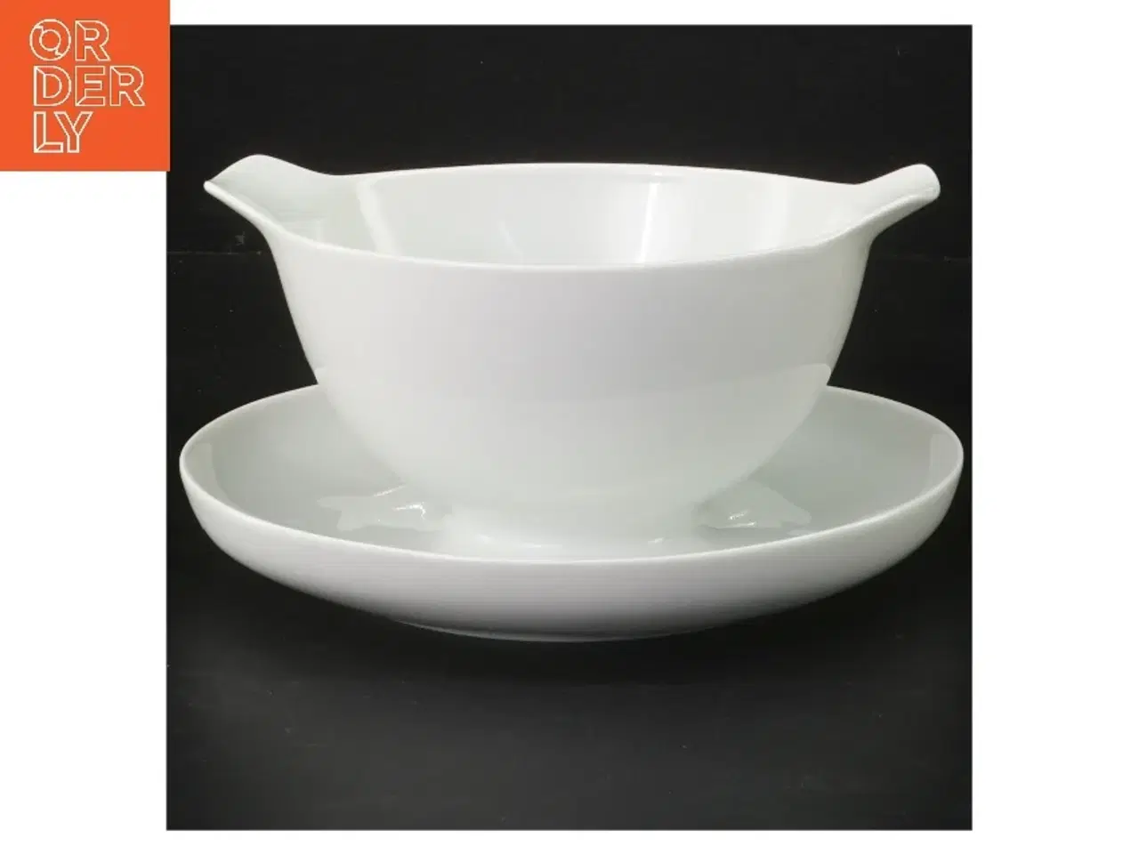 Billede 1 - B&G hvid koppel sauceskål (str. 16,5 cm)